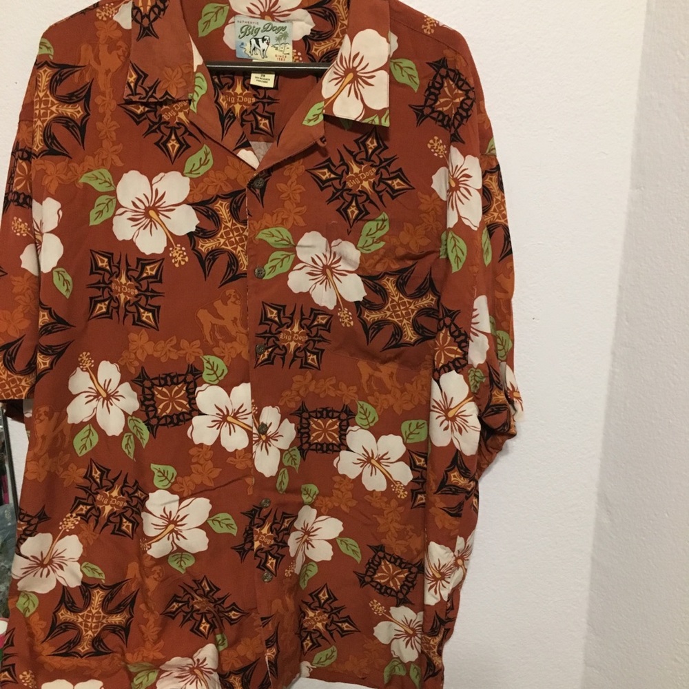 Vintage Big Dogs 2X Hawaii type button down